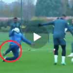 (Video) Antonio Conte spotted making sliding tackle during Spurs training