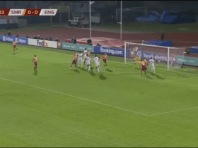 Video Harry Maguire powers England into the lead at San Marino with towering header